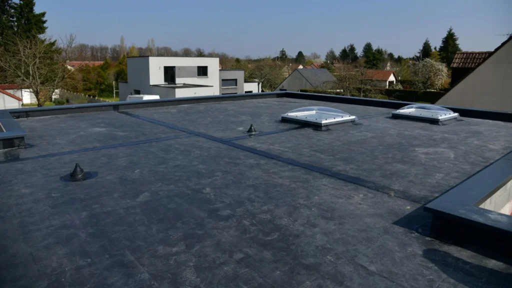 Modern commercial roof inspection